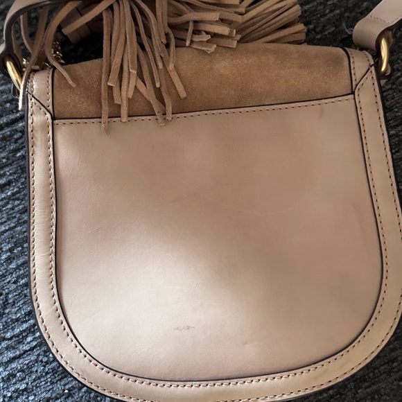 Michael Kors Crossbody Dunn Suede Saddle bag - Picture 3 of 13